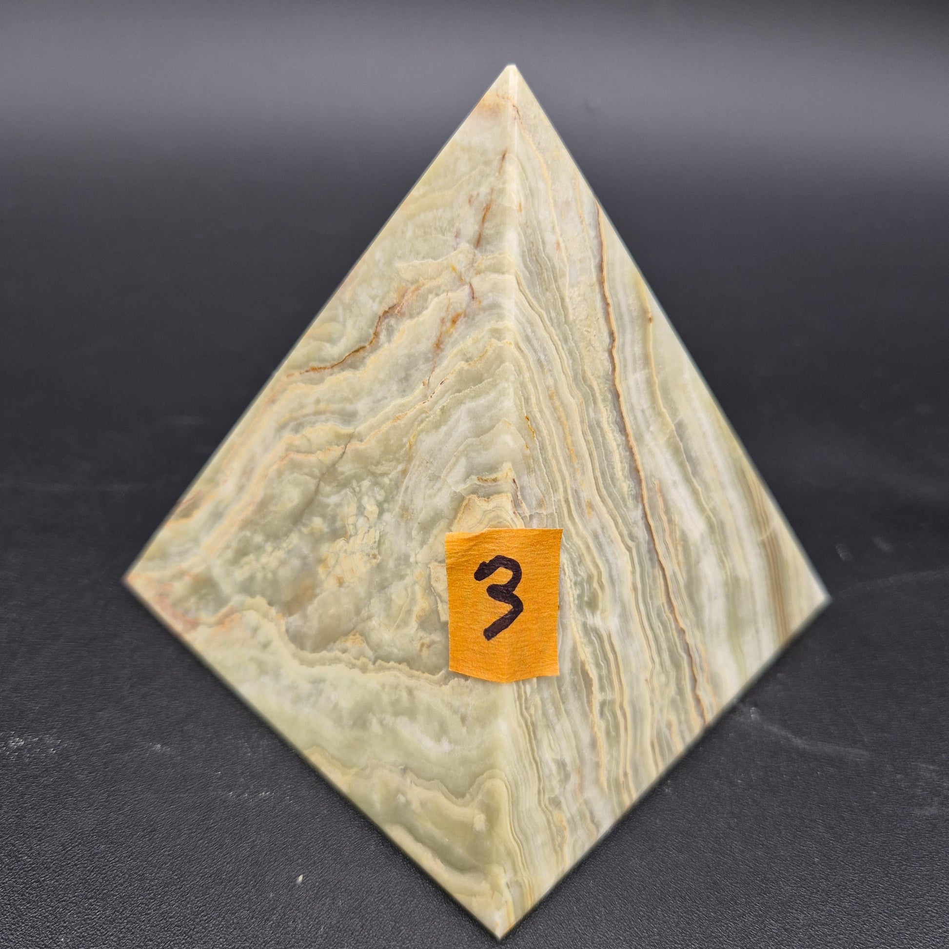 4 Inch Polished Green Onyx Pyramid | Green Onyx Decor | Crystal Pyramid | 2 lbs | Choose 1 of 4 Crystal Hoarder