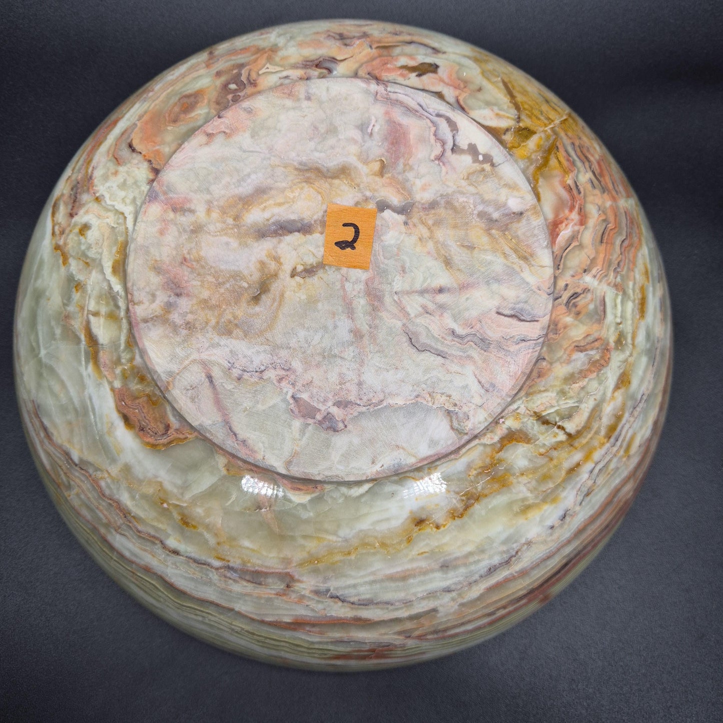 12 inch Polished Green Onyx Bowl | Natural Stone Decorative Bowl | Green Onyx Crystal Dish | 5.25 lbs Crystal Hoarder
