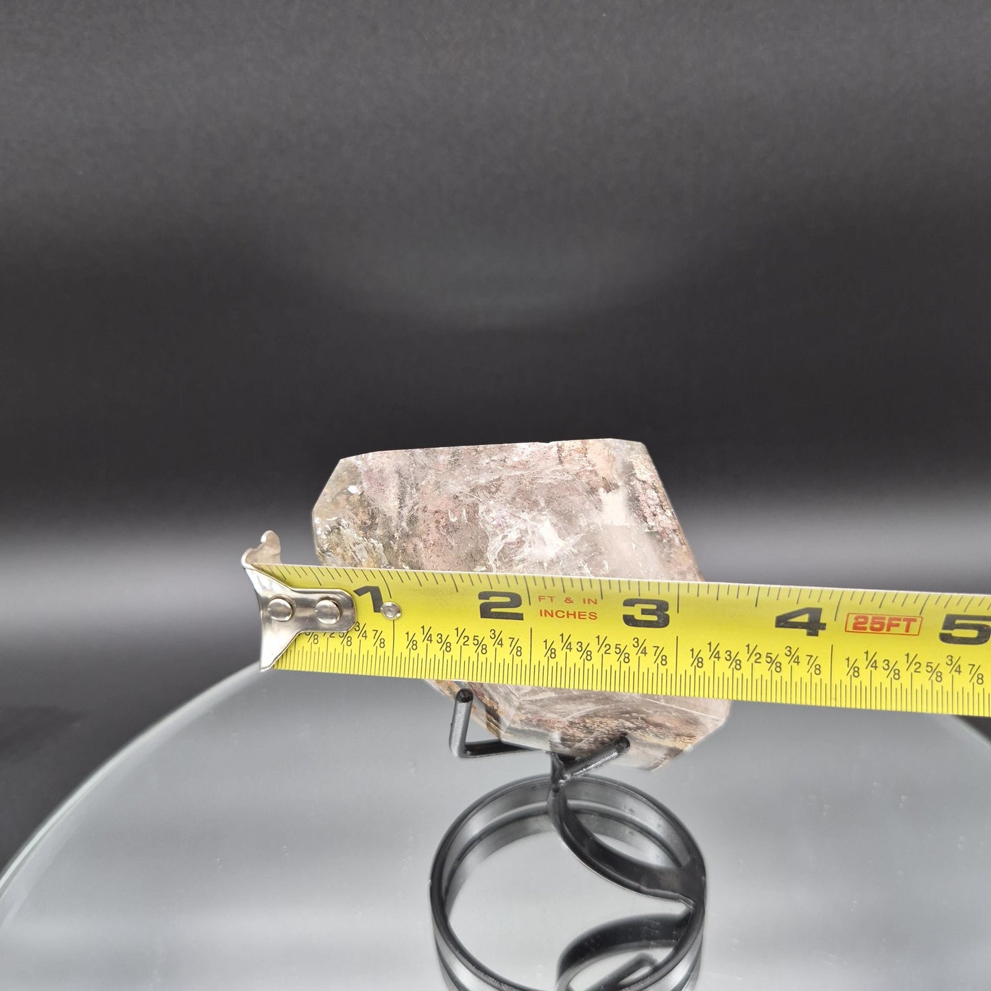 AAA+ Light Smoky Quartz Garden Inclusion (Lodolite) - 0.94 lbs - 5 x 3in - Scenic Phantom Quartz - Brazil Crystal Crystal Hoarder