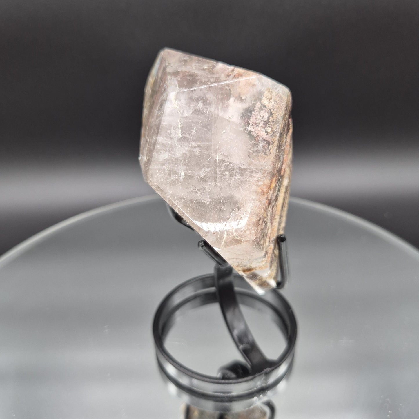 AAA+ Light Smoky Quartz Garden Inclusion (Lodolite) - 0.94 lbs - 5 x 3in - Scenic Phantom Quartz - Brazil Crystal Crystal Hoarder