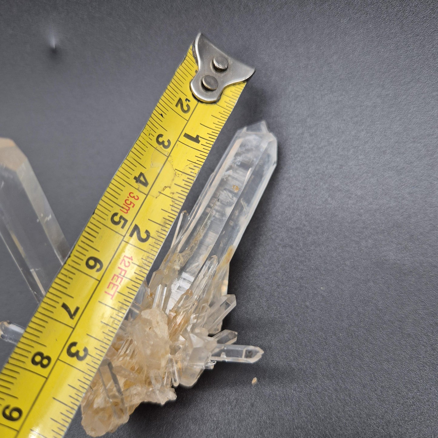 Rare AAA+ DNA Blue Smoke Golden Healer Needle Lemurian Quartz Cluster | Fully Crystallized | Colombia | 2.08 oz Crystal Hoarder