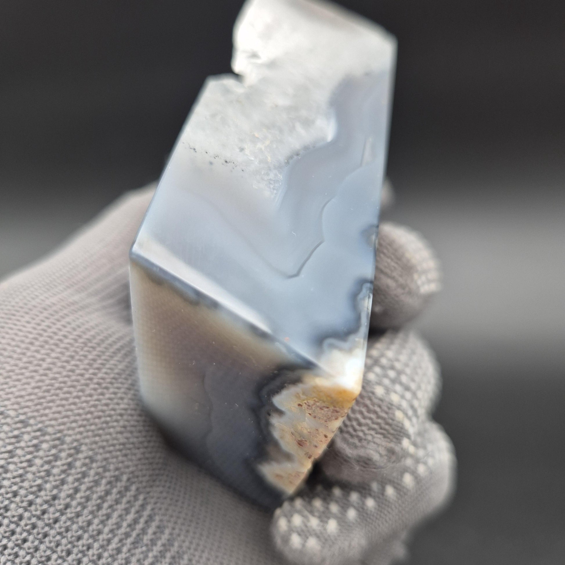 Super Rare Parallelogram Blue Agate Quartz & Pink Amethyst Cube | Brazilian Crystal Display | 1.07 lbs Crystal Hoarder