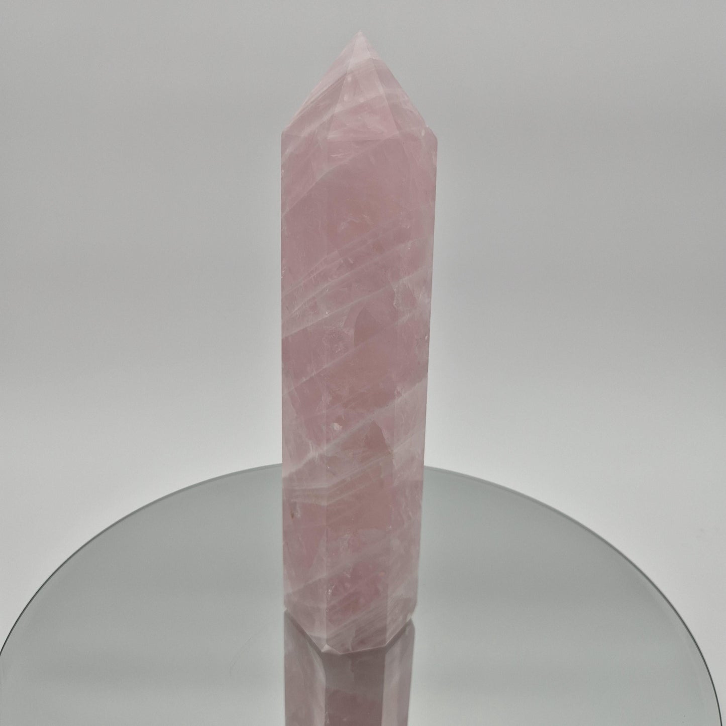 Rose Quartz Tower - 2.67 lb | 9.5in Tall | Display-Ready Beauty Crystal Hoarder
