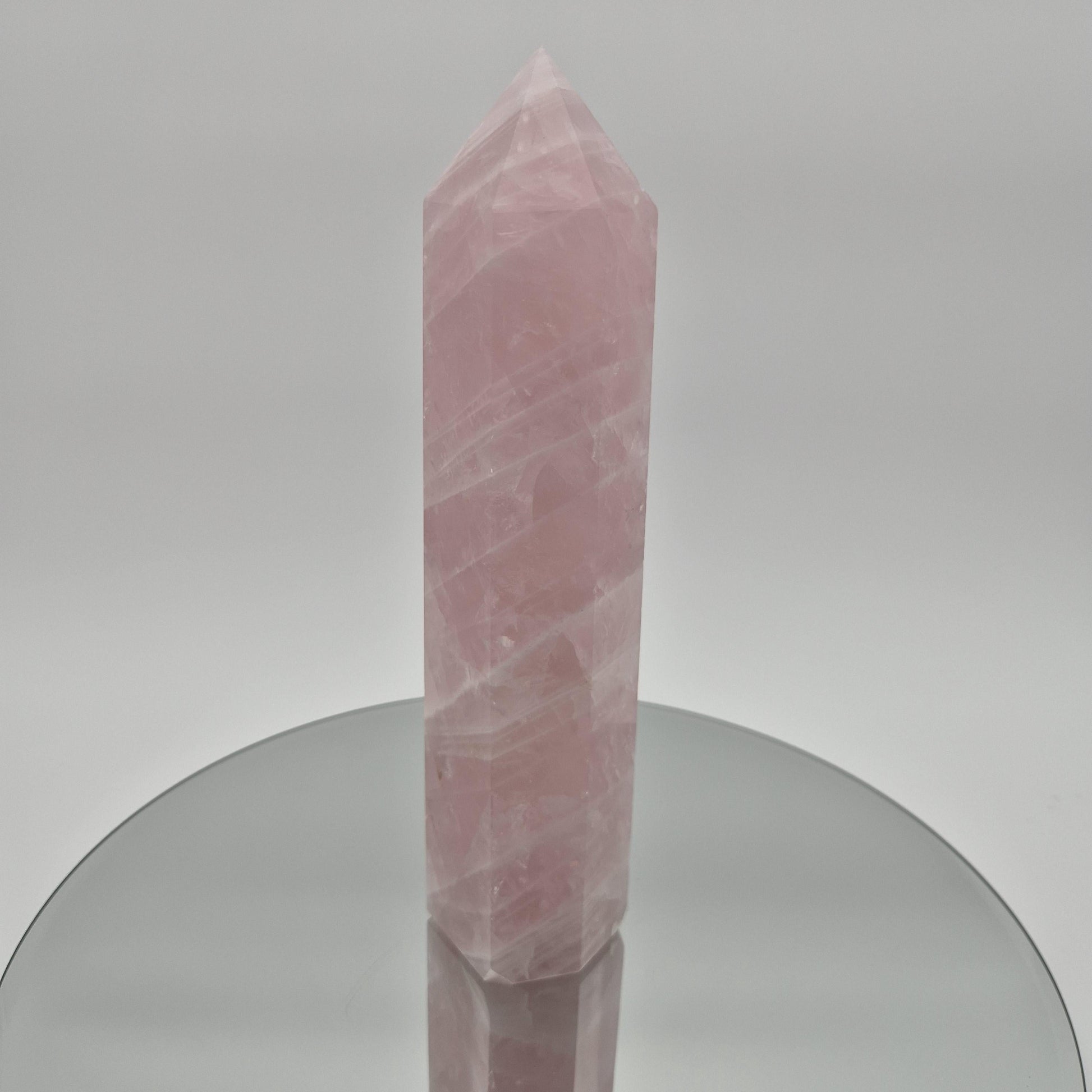 Rose Quartz Tower - 2.67 lb | 9.5in Tall | Display-Ready Beauty Crystal Hoarder