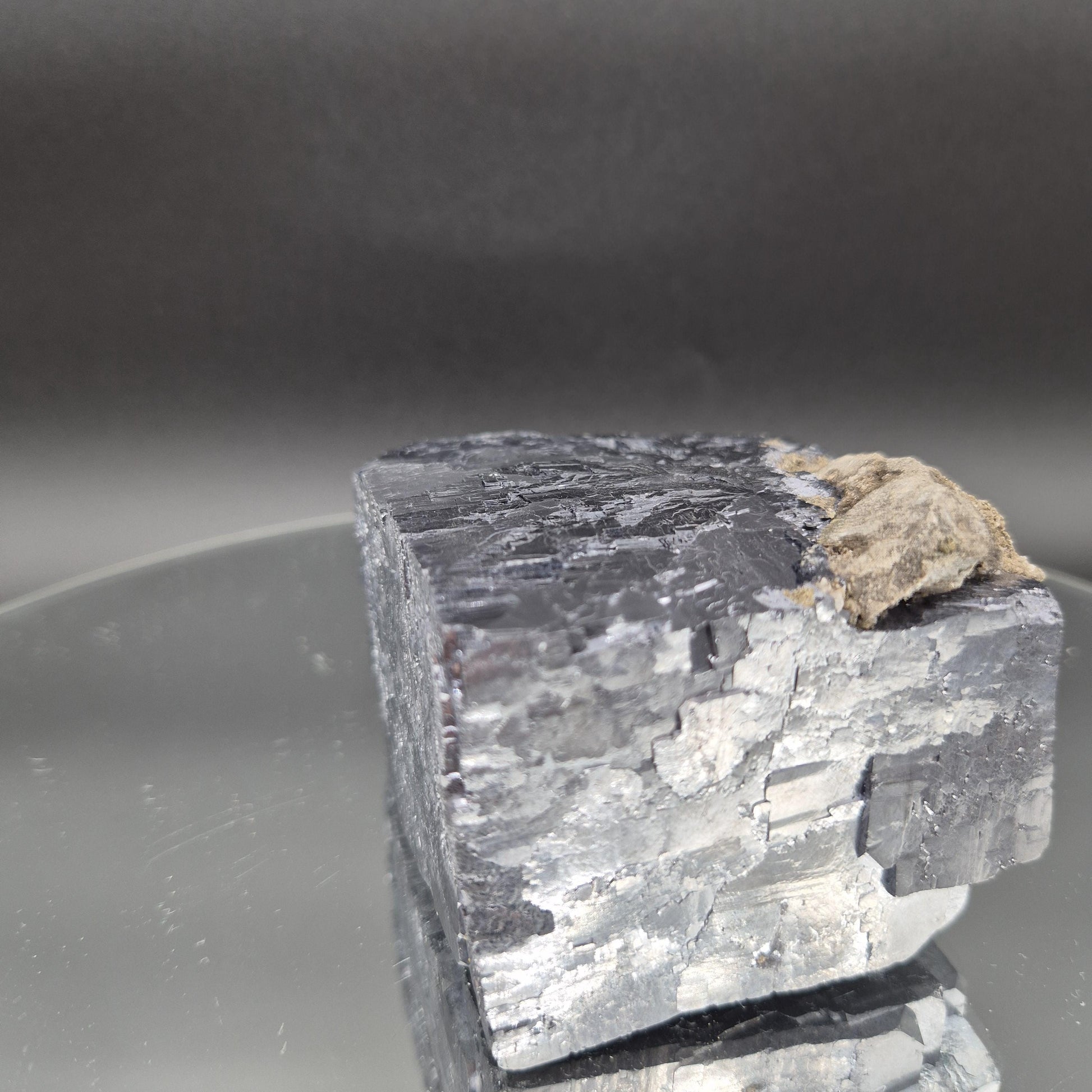AAA+ Super Rare Cubed Galena with Sugar Quartz Missouri 4.86 lbs 3.25x3x2 Stepped Crystal Collector Crystal Hoarder
