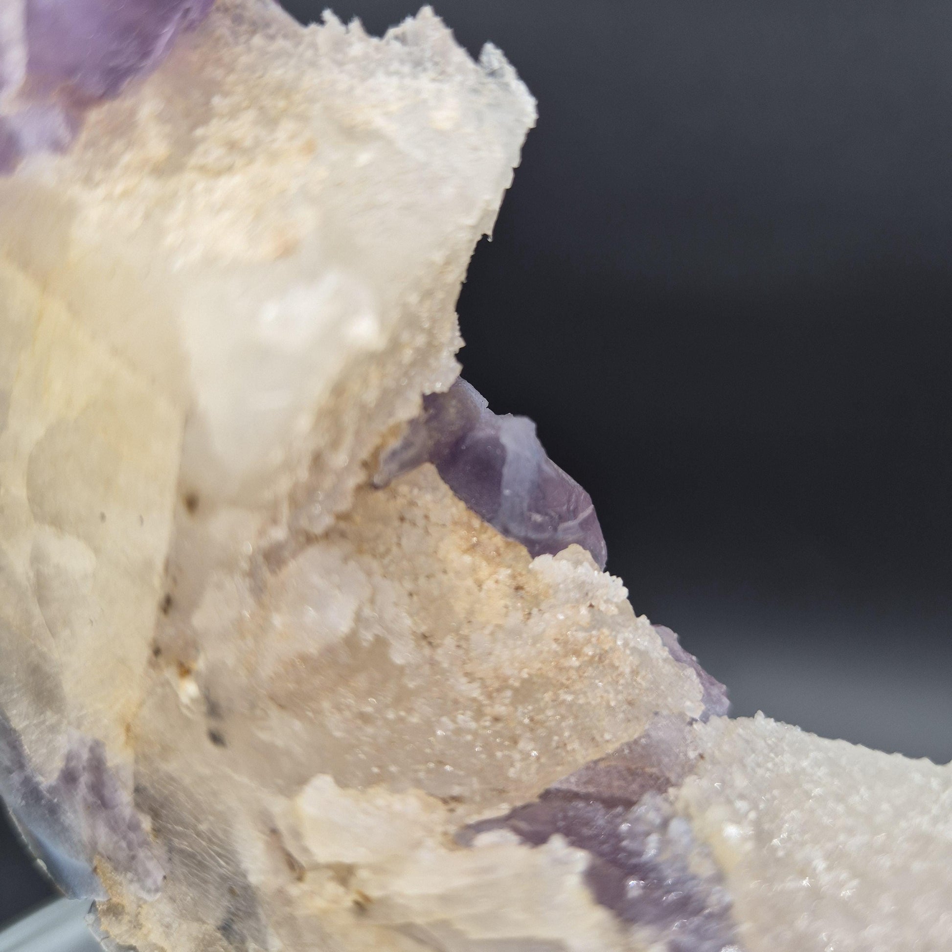 AAA+ Amethyst Portal with UV Reactive Calcite Brazil 16x10x1.5 7.16 lbs Crystal Hoarder
