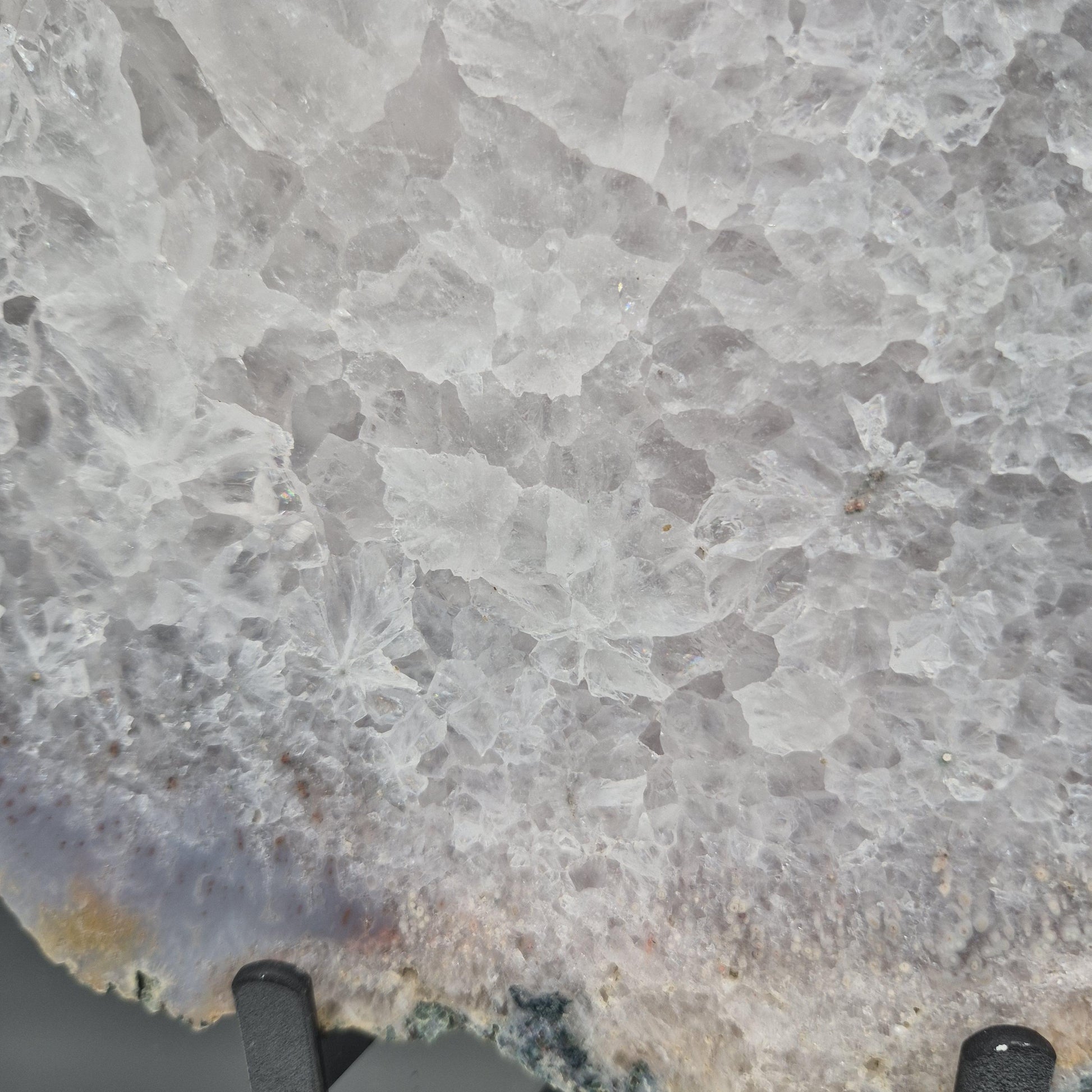 Huge Quartz Slab with Pink Amethyst and Agate Backlit Brazil 12x11x1.5 11.32 lbs Crystal Hoarder