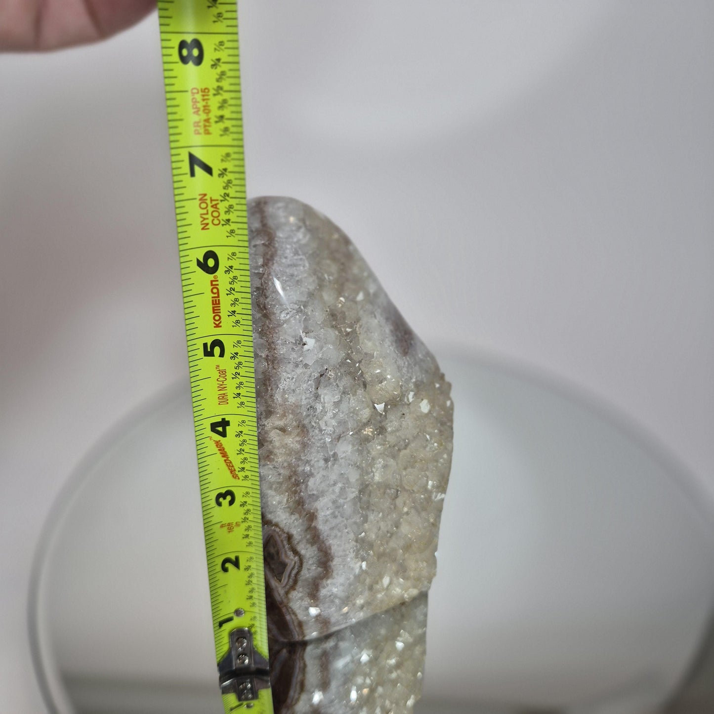 Rare Uruguay Citrine with Pink Stalactite Eyes & Pink Banding - Natural Collector Specimen, High Grade Crystal Display Crystal Hoarder