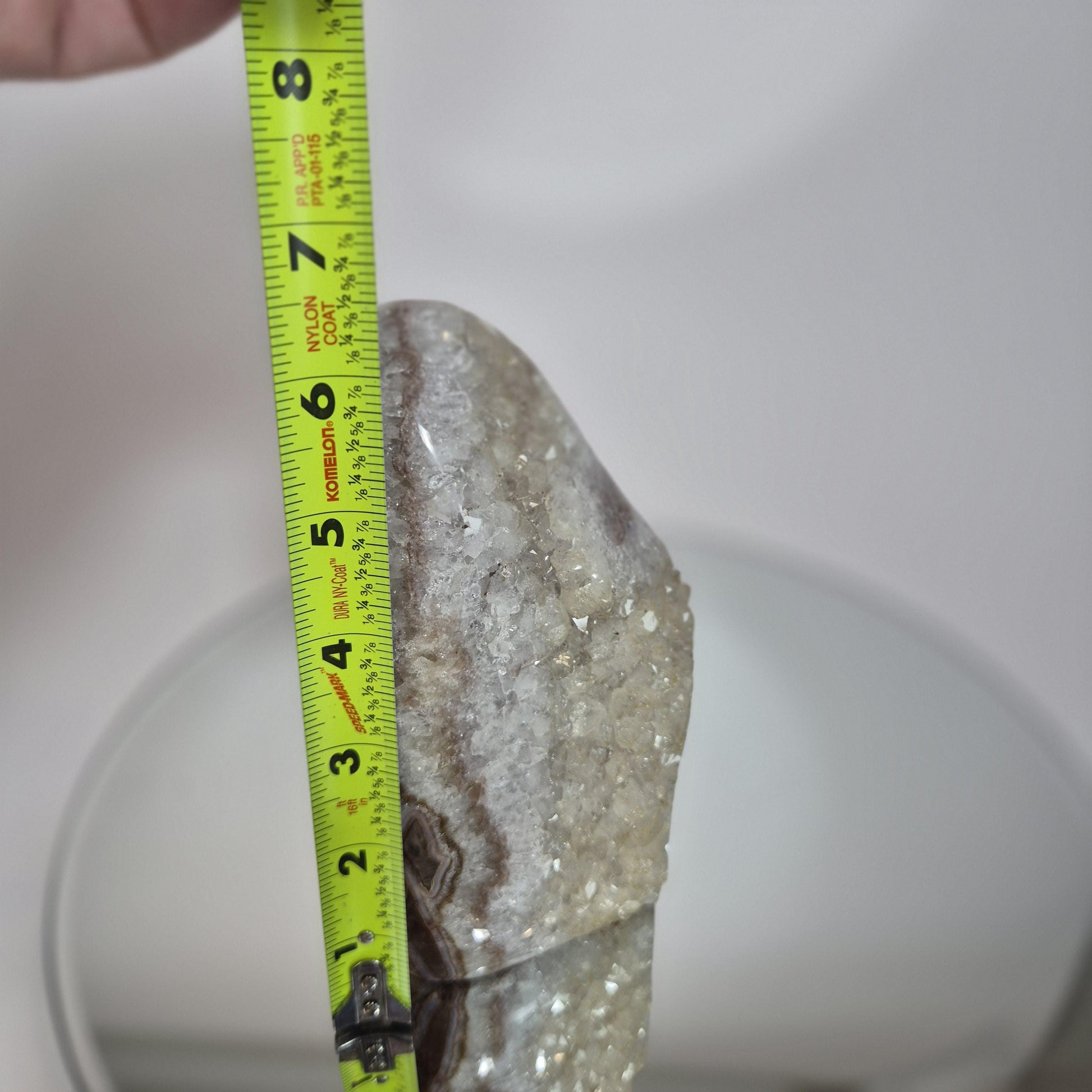 Rare Uruguay Citrine with Pink Stalactite Eyes & Pink Banding - Natural Collector Specimen, High Grade Crystal Display Crystal Hoarder