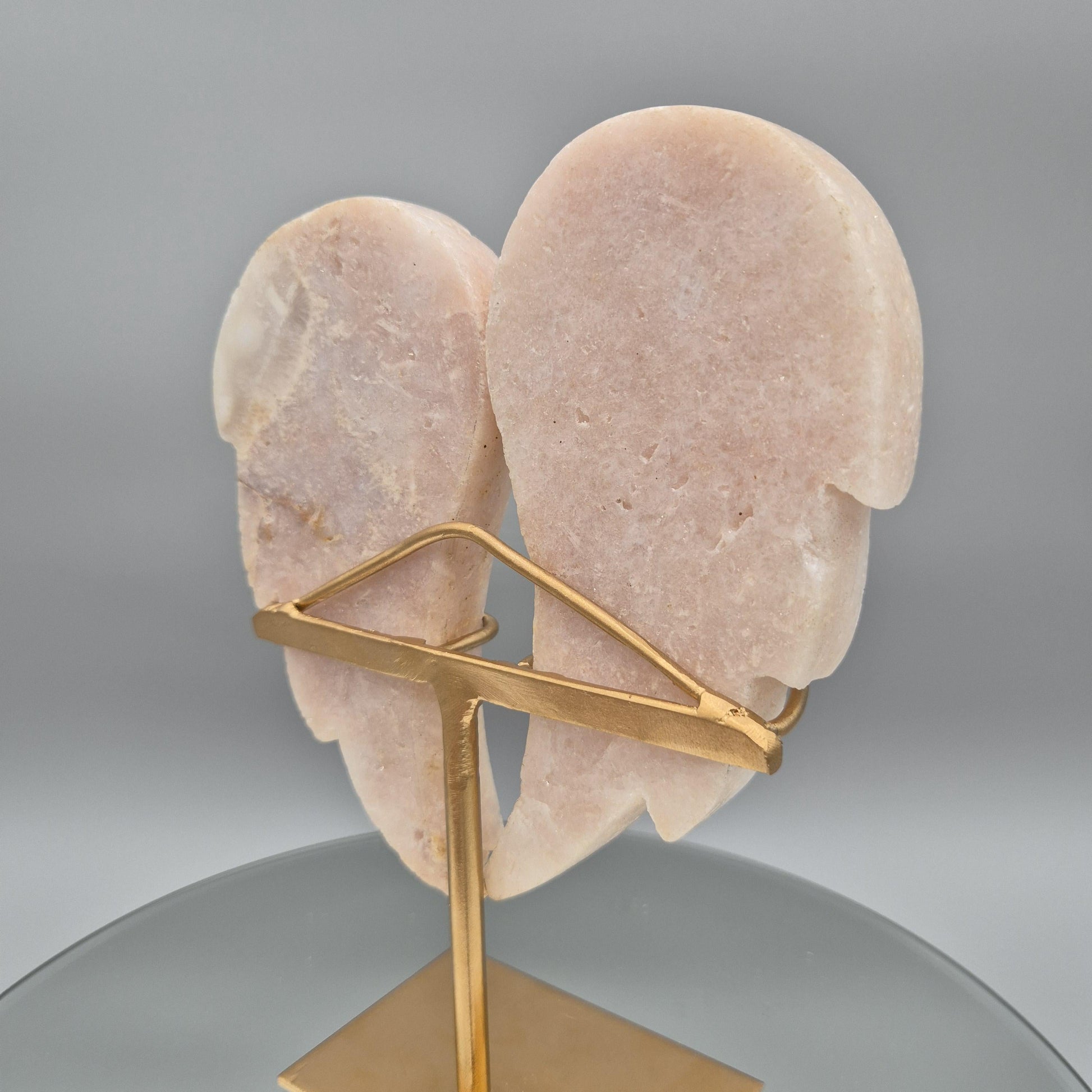 Pink Amethyst Angel Wings - Brazilian Pink Amethyst Display - Natural Crystal Wings - 9in Tall Statement Piece - 2.42 lbs Crystal Hoarder