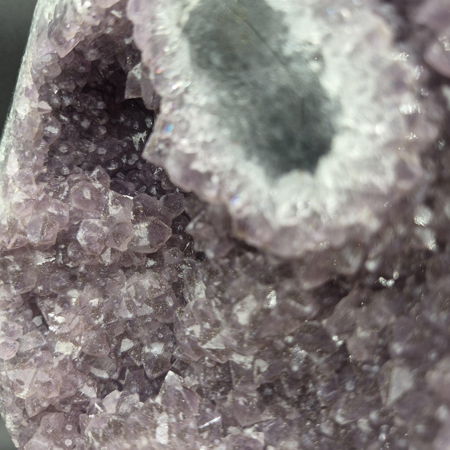 AAA+ Uruguay Amethyst Freeform with Stalactite Eye - 5.7 lbs - 11 x 6in - Druzy Quartz - One of a Kind Statement Piece Crystal Hoarder