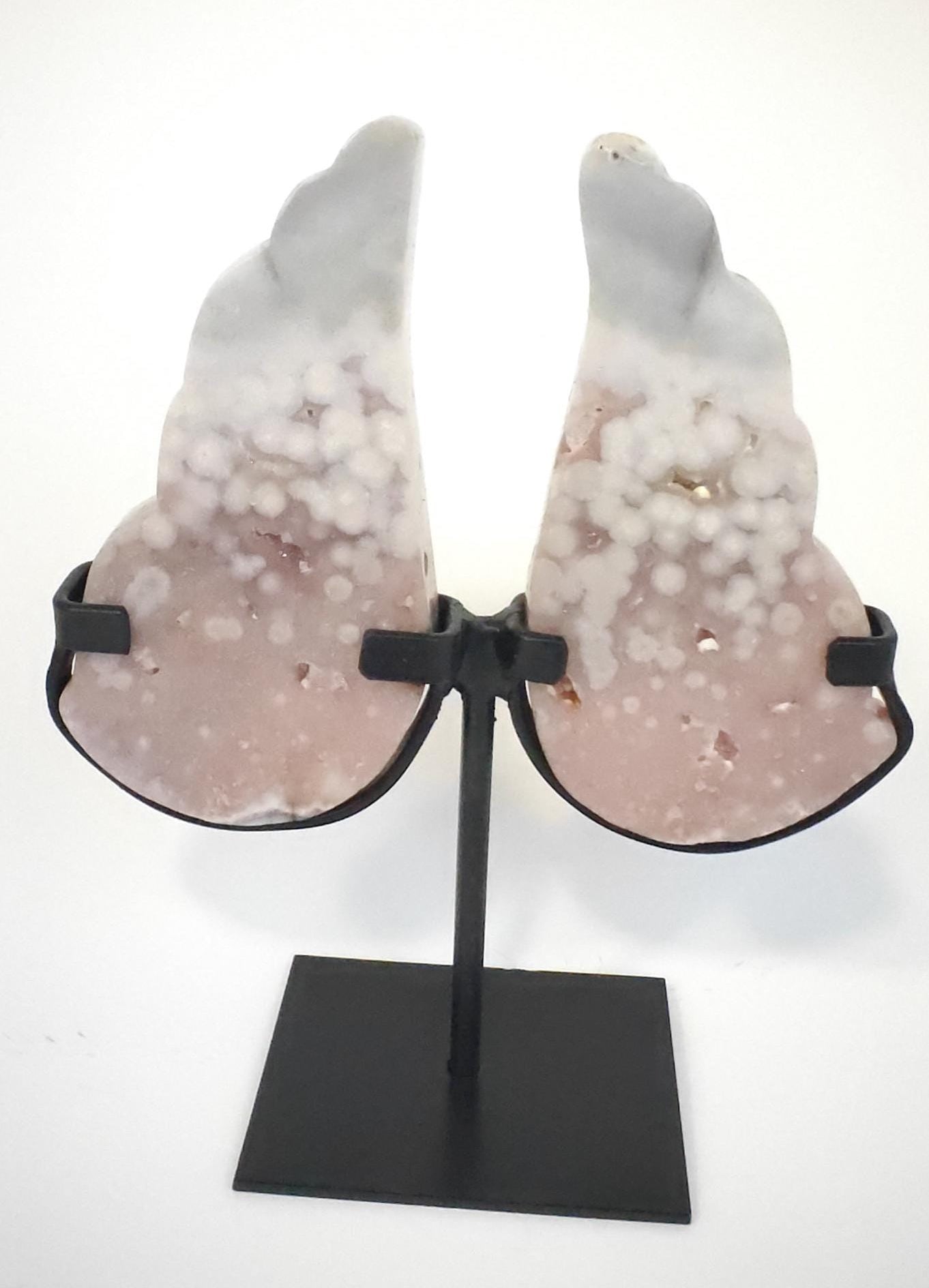 Pink Amethyst Angel Wings 8in Crystal Hoarder