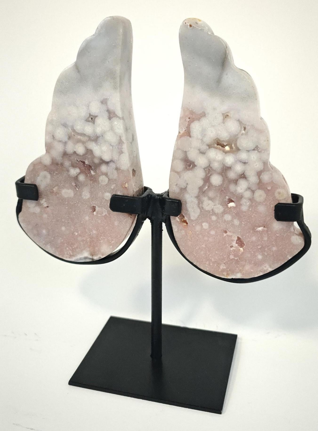 Pink Amethyst Angel Wings 8in Crystal Hoarder