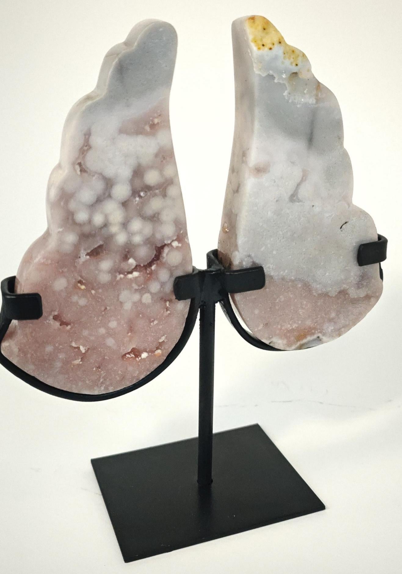 Pink Amethyst Angel Wings 8in Crystal Hoarder